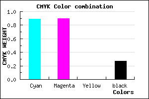 #1412B9 color CMYK mixer