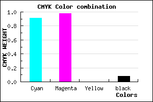 #1404EB color CMYK mixer