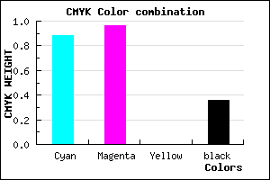 #1406A2 color CMYK mixer