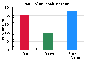 rgb background color #C864E6 mixer