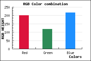 rgb background color #C877D9 mixer