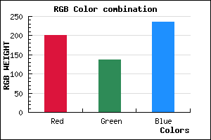 rgb background color #C888EC mixer