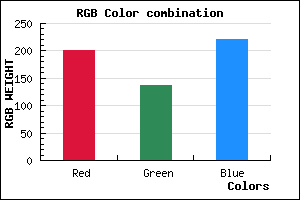 rgb background color #C889DD mixer