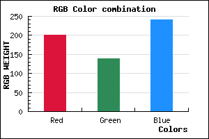 rgb background color #C88AF0 mixer