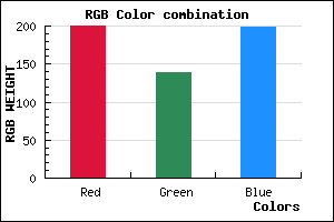 rgb background color #C88BC7 mixer