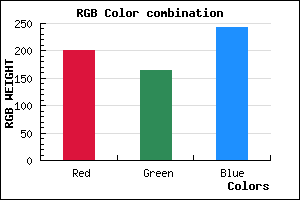 rgb background color #C8A4F2 mixer