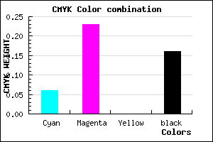 #C8A5D5 color CMYK mixer