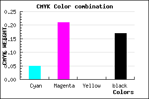 #C8A7D3 color CMYK mixer