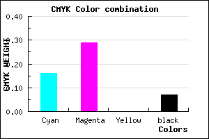 #C8A8EE color CMYK mixer