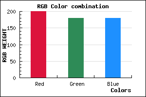 rgb background color #C8B4B4 mixer