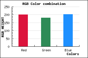 rgb background color #C8B4CA mixer