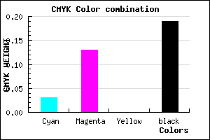 #C8B5CF color CMYK mixer