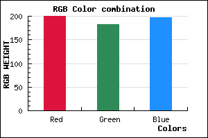 rgb background color #C8B6C5 mixer