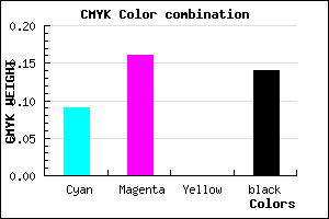 #C8B7DB color CMYK mixer