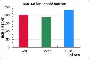 rgb background color #C8BBE7 mixer