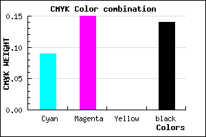 #C8BCDC color CMYK mixer