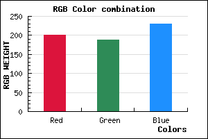 rgb background color #C8BCE6 mixer