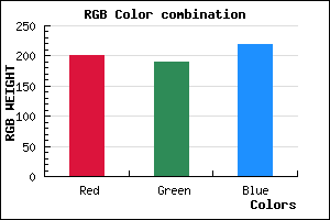 rgb background color #C8BDDB mixer