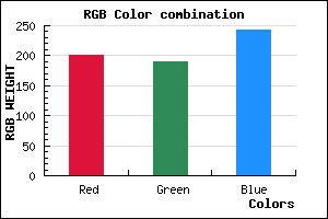 rgb background color #C8BDF3 mixer