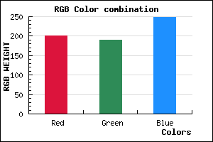 rgb background color #C8BDF9 mixer