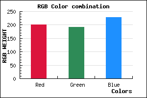 rgb background color #C8BFE5 mixer