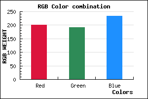 rgb background color #C8BFE9 mixer