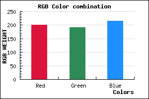 rgb background color #C8C0D8 mixer