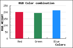 rgb background color #C8C1D5 mixer
