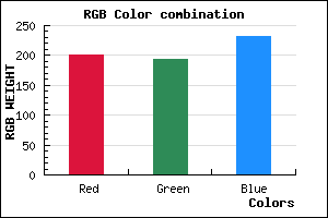 rgb background color #C8C1E7 mixer