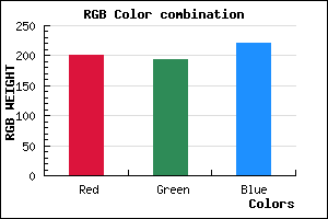 rgb background color #C8C2DC mixer
