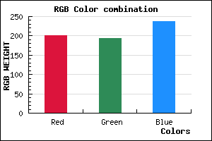 rgb background color #C8C2EE mixer