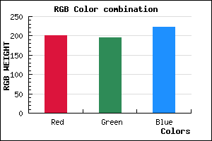 rgb background color #C8C3DF mixer