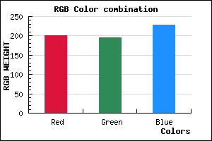 rgb background color #C8C4E4 mixer