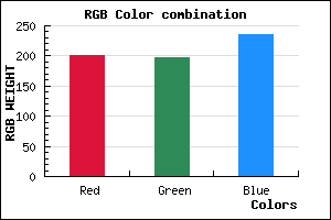 rgb background color #C8C5EB mixer