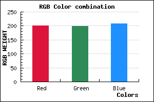 rgb background color #C8C6D0 mixer