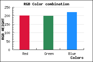 rgb background color #C8C6DC mixer