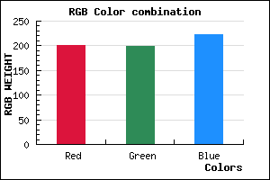 rgb background color #C8C6DE mixer