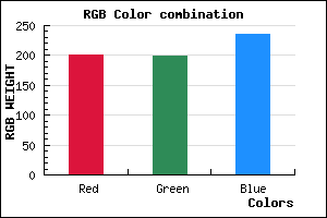 rgb background color #C8C6EB mixer
