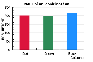 rgb background color #C8C7D7 mixer