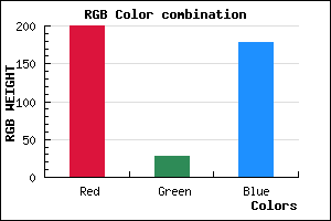 rgb background color #C81CB2 mixer