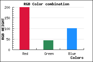 rgb background color #C82C65 mixer