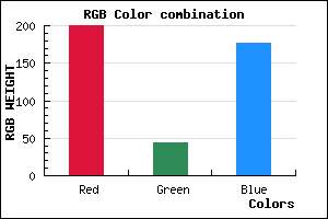 rgb background color #C82CB1 mixer
