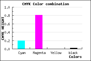#C82FFA color CMYK mixer