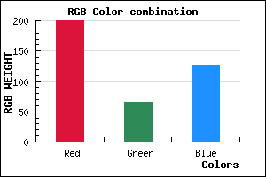 rgb background color #C8417D mixer
