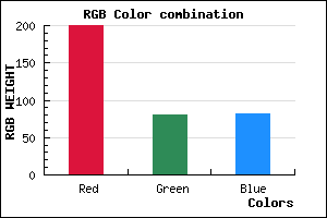 rgb background color #C85052 mixer