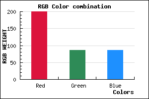 rgb background color #C85656 mixer