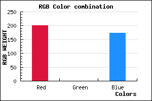 rgb background color #C900AE mixer
