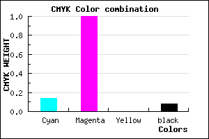 #C900EA color CMYK mixer