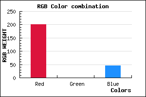 rgb background color #C9002E mixer
