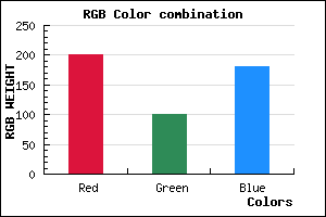 rgb background color #C965B5 mixer